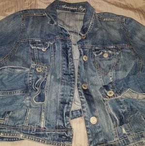 American Eagle denim jacket sz XL